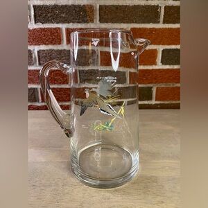 VTG 1970s Ned Smith Ice Lip Pitcher Morning Dove &‎ Sora Decorated